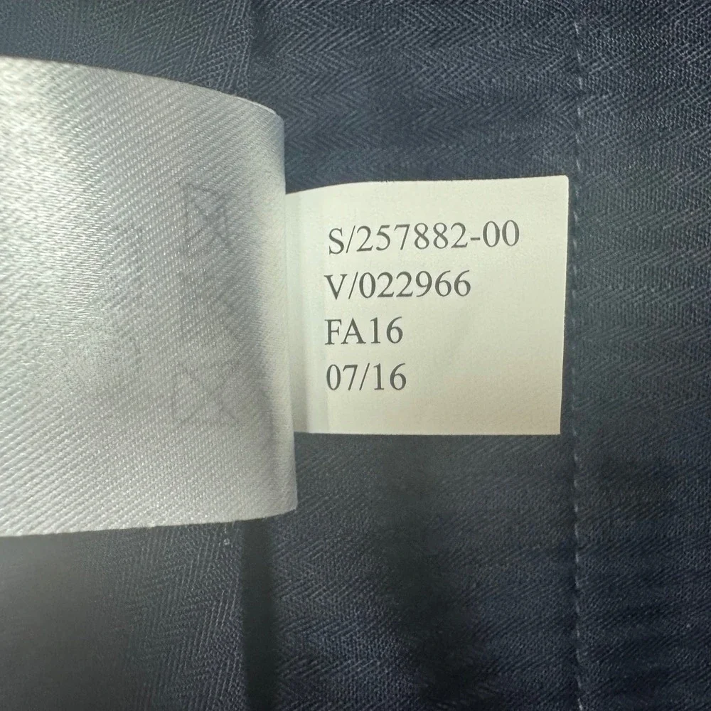 Banana Republic Marzotto Italian Wool Pants Blue 38x32 Standard Fit Super 120s